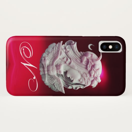 ANTIEK KAMMEO, MEERDAME NACHT MET OWL MONOGRAM Case-Mate iPhone CASE (Achterkant (horizontaal))