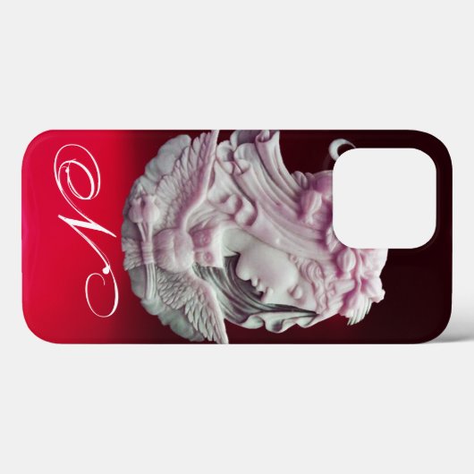 ANTIEK KAMMEO, MEERDAME NACHT MET OWL MONOGRAM Case-Mate iPhone CASE (Achterkant (horizontaal))