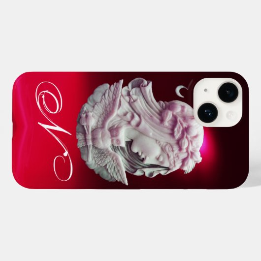 ANTIEK KAMMEO, MEERDAME NACHT MET OWL MONOGRAM Case-Mate iPhone CASE (Achterkant (horizontaal))