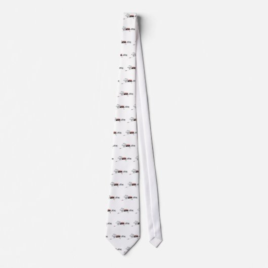 Antiek kamp en auto stropdas (Voorkant)