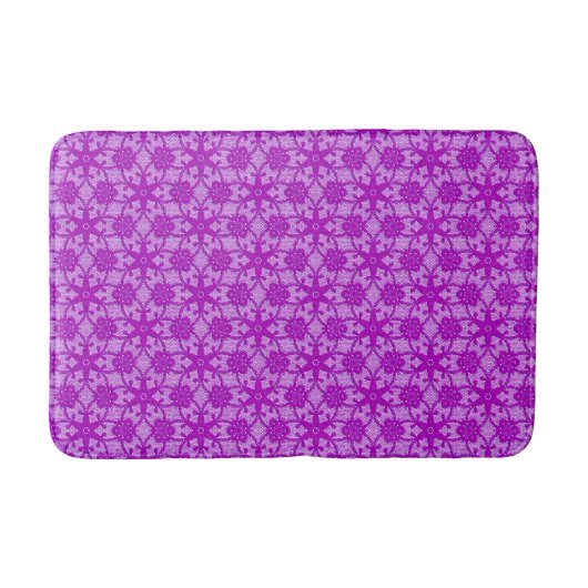 Antiek kant - amethyst paars badmat (Voorkant)