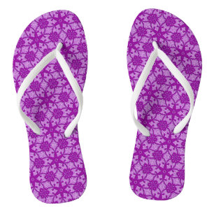 Antiek kant - amethyst paars teenslippers