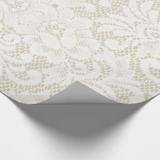 Antiek kant cadeaupapier (Hoek)