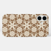 Antiek kant - crème en bruin Case-Mate iPhone case (Achterkant (horizontaal))