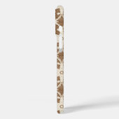 Antiek kant - crème en bruin Case-Mate iPhone case (Achterkant / Links)