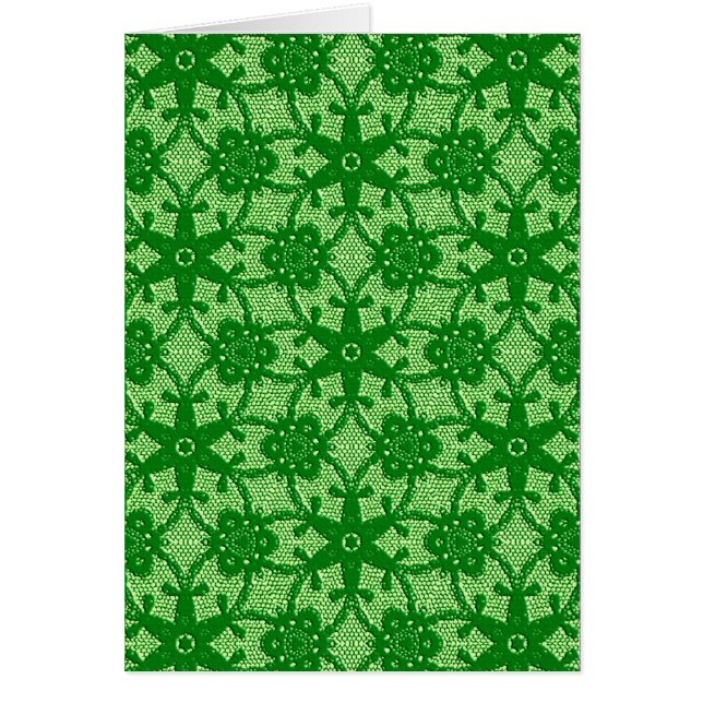 Antiek kant - emerald en kalkgroen (Voorkant)