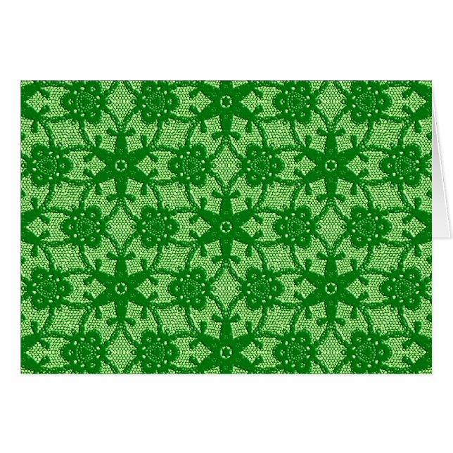 Antiek kant - emerald en kalkgroen (Voorkant Horizontaal)
