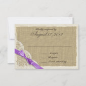 Antiek kant en lavendel land reactie Kaart (Voorkant)