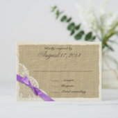 Antiek kant en lavendel land reactie Kaart (Staand voorkant)