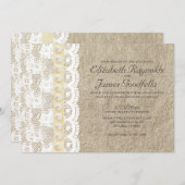 Antiek kant en parelbruiningen kaart (Voorkant / Achterkant)