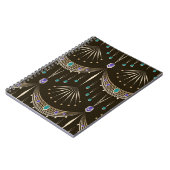 Antiek kant, geometrisch naadloos patroon. notitieboek (Linkerzijde)