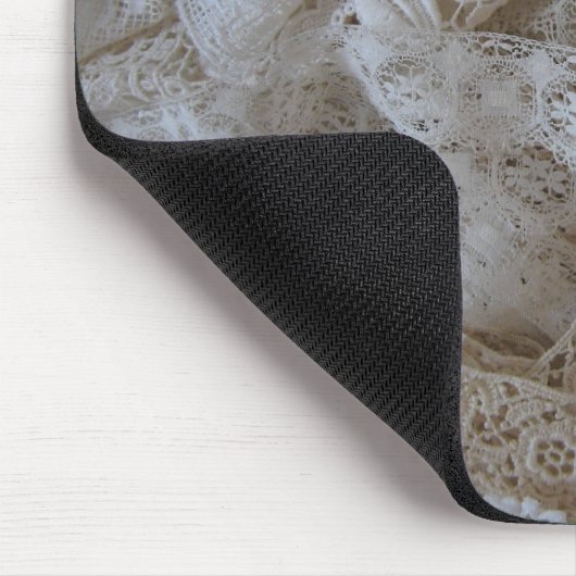 Antiek kant muismat (Hoek)