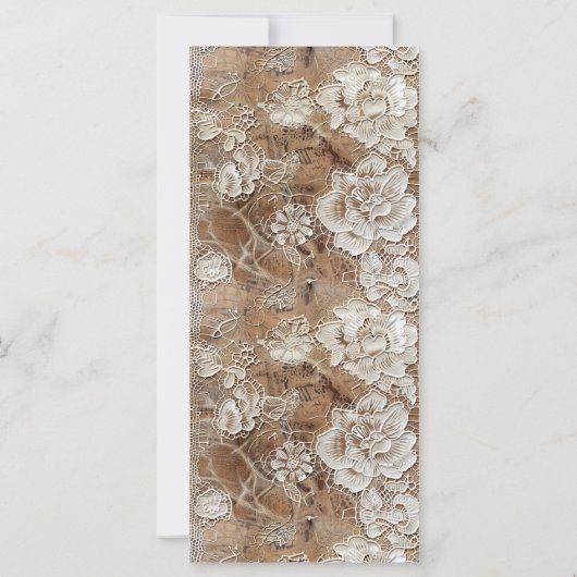 Antiek kant ontwerp Bladwijzer (Achterkant)