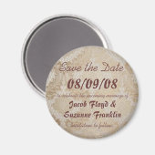Antiek kant - Save the Date Magnets Magneet (Voorkant / Achterkant)