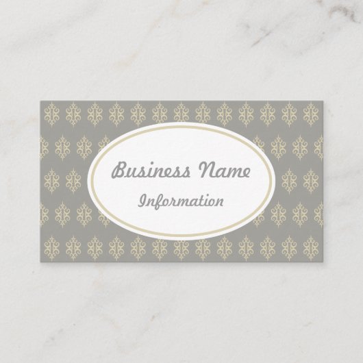 Antiek kant Visitekaartje (Voorkant)