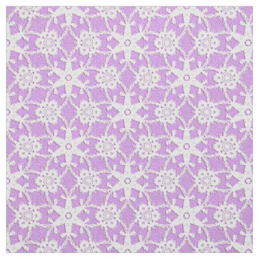 Antiek kant — wit en lavender stof (Swatch)