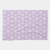 Antiek kant - wit en lavender theedoek (Horizontaal)