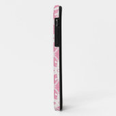 Antiek kant - wit en roos roze Case-Mate iPhone case (Achterkant/links)