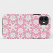 Antiek kant - wit en roos roze Case-Mate iPhone case (Achterkant (horizontaal))