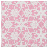Antiek kant — wit en roos roze stof (Close Up)