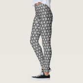 Antiek kant - wit en zwart leggings (Links)