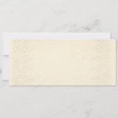 Antiek  kanten elegante bruiloft uitnodigingen (Achterkant)