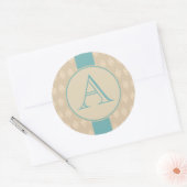 Antiek kanten monogram Stickers (Envelop)
