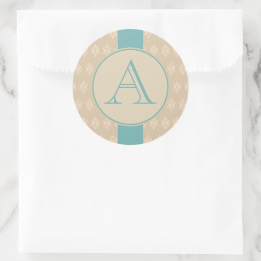 Antiek kanten monogram Stickers (Tas)