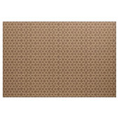 Antiek kanten print - chocolade en beige stof (Yard (91,4 cm))
