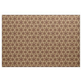 Antiek kanten print - chocolade en beige stof (Fat Quarter)