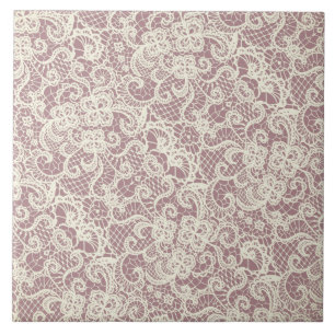 Antiek kanten Tegel Tegeltje