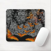 ANTIEK KANTPATROON MET VLINDERS MUISMATTEN (Met muis)