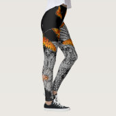 ANTIEK KANTPATROON ZWARTE LEGGINGS VLINDERS (Rechts)