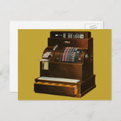 Antiek kassa,  detailhandel briefkaart (Voorkant / Achterkant)