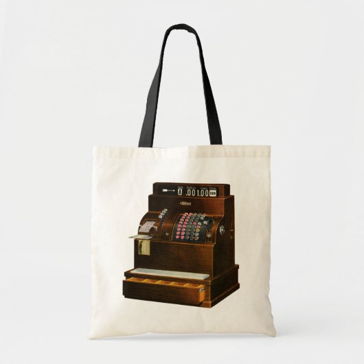 Antiek kassa,  detailhandel tote bag (Voorkant)