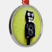 Antiek Kat Clock Ornament (Rechts)