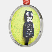 Antiek Kat Clock Ornament (Links)