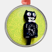 Antiek Kat Clock Ornament (Voorkant)