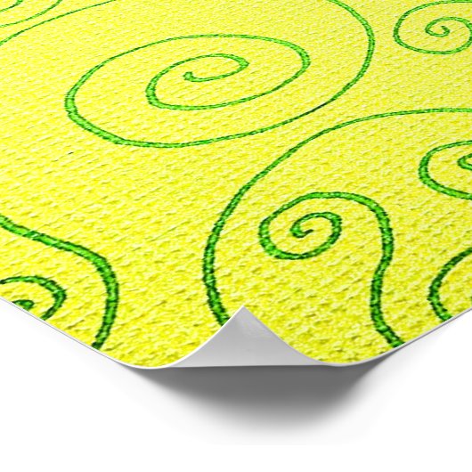 Antiek Kat Clock Poster (Hoek)