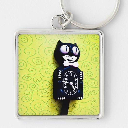 Antiek Kat Clock Sleutelhanger (Voorkant)