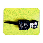 Antiek Kat Kloktopniveau Flexi Magnet Magneet (Horizontaal)