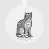 Antiek kat Ornament (achterkant)