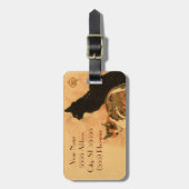 Antiek katten Theopolide Steinlen Dieren Bagagelabel (Voorkant verticaal)