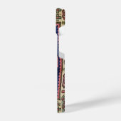 Antiek Kaukasische Oriental Rug Design iPhone Case Hoesje (Linkerkant)