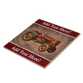 Antiek keramisch keramisch keramisch element tegeltje (Zijkant)