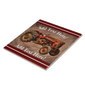 Antiek keramisch keramisch keramisch element tegeltje (Zijkant)