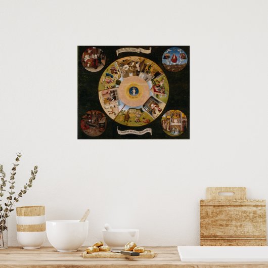 Antiek kerk Ceiling Mural Poster (Keuken)