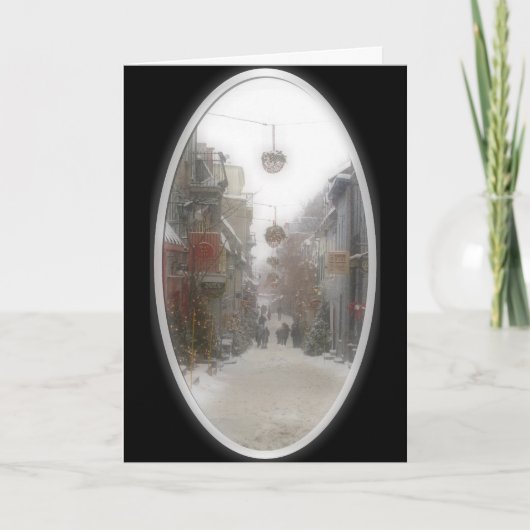 Antiek kerst feestdagen kaart (Voorkant)