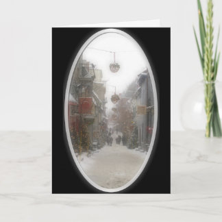 Antiek kerst feestdagen kaart