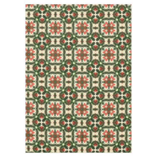 antiek kerst Gedekte Deel 20 Ephemera Tafelkleed (Voorkant)